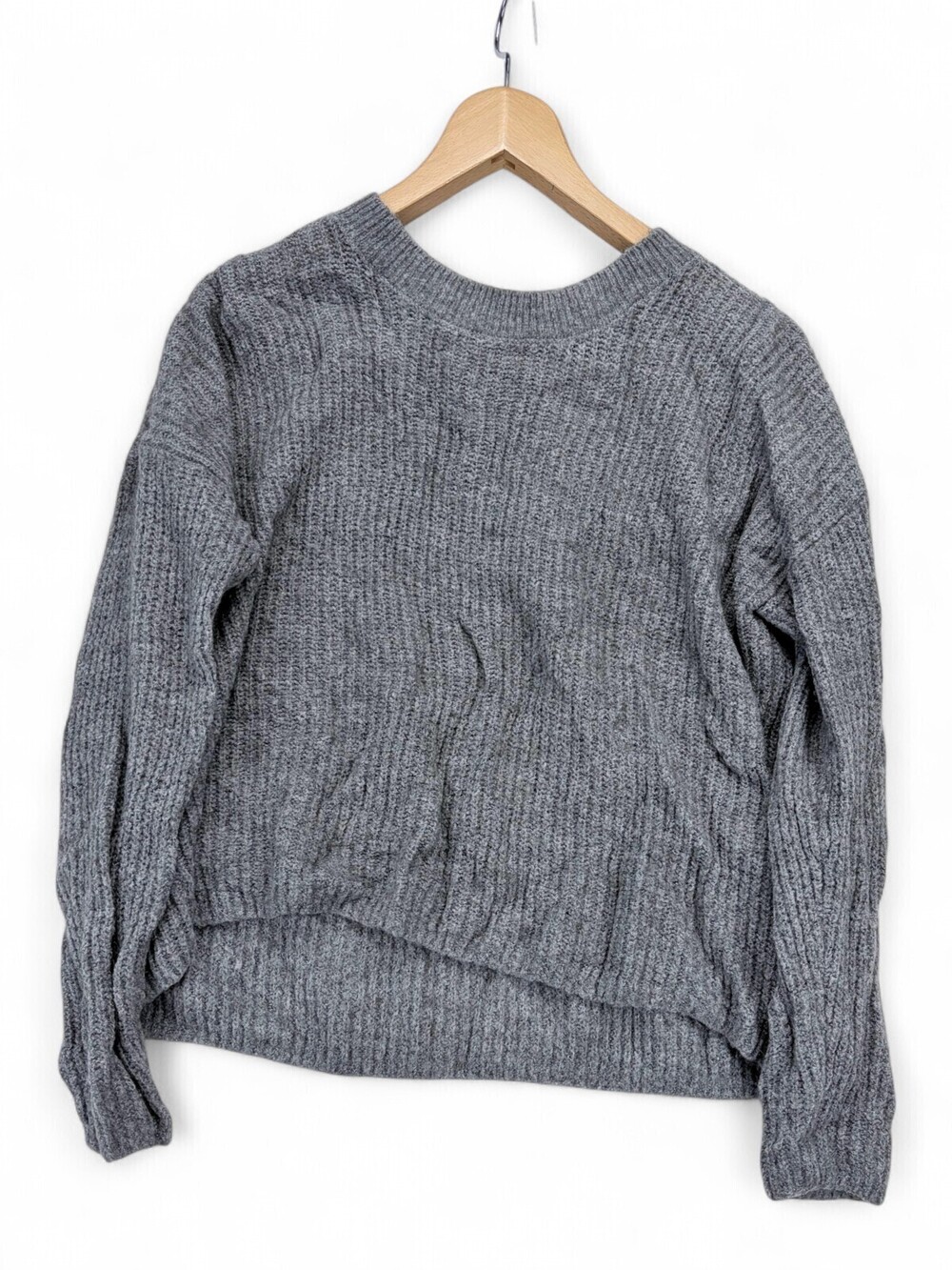 Madewell Ribbed Crewneck Sweater - Grey S